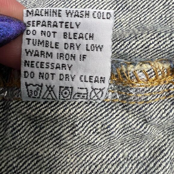 Fender Denim Jacket Women's M Rock & Roll Embroidered‎ Blue Jean Cropped RARE - Picture 16 of 17